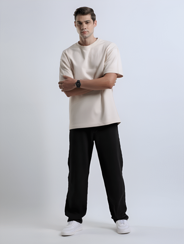 Oversized 240 GSM T-Shirt - Cream Off-White