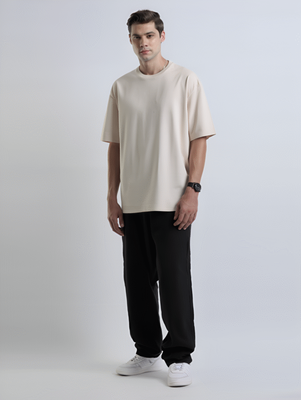 Oversized 240 GSM T-Shirt - Cream Off-White