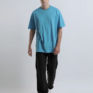 Powder Blue 1 Oversized 240 GSM T-Shirt - Powder Blue