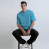 Oversized 240 GSM T-Shirt - Powder Blue