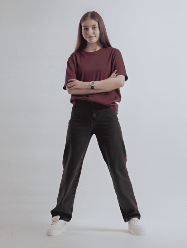 Oversized 240 GSM T-Shirt - Maroon