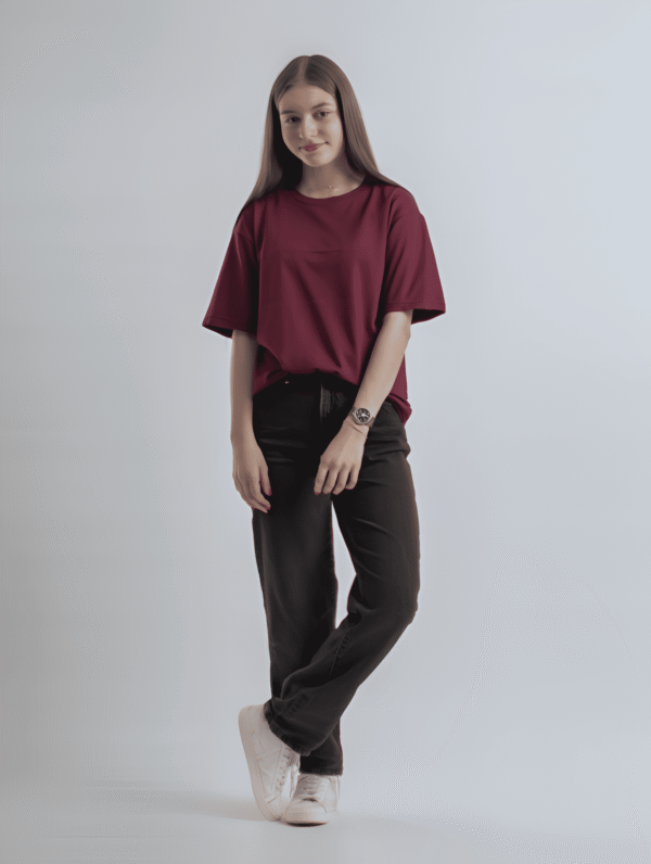 Oversized 240 GSM T-Shirt - Maroon
