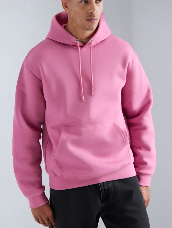 Premium Pink Plain 350gsm Hoodie
