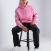 Premium Pink Plain 350gsm Hoodie