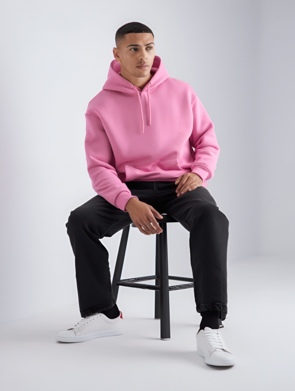 Premium Pink Plain 350gsm Hoodie