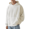 Premium Off White Plain Oversized 440gsm Hoodie