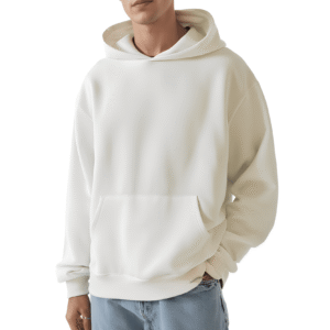 Premium Off White Plain Oversized 440gsm Hoodie